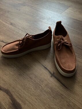 Everlane Suede Moc Toe Sneakers Brown Size 10 Men NWOB Casual Lace Up Shoes